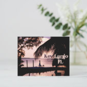 Key Largo Florida Sunset Briefkaart (Staand voorkant)