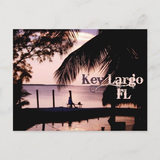 Key Largo Florida Sunset Briefkaart (Voorkant)