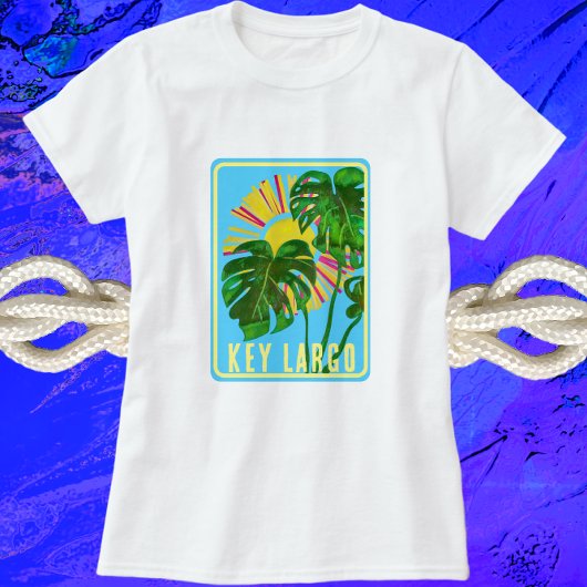 Key Largo Florida Sunshine Tropische Vacatie T-shirt