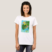Key Largo Florida Sunshine Tropische Vacatie T-shirt (Voorkant volledig)