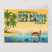 Key Largo Florida – Tropical Vacation Briefkaart (Voorkant)