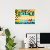 Key Largo Florida – Tropical Vacation Poster (Thuiskantoor)