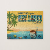 Key Largo Florida – Tropische Vakantie Legpuzzel (Horizontaal)