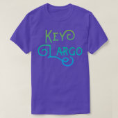 Key Largo Florida Typographic Design T-shirt (Design voorkant)