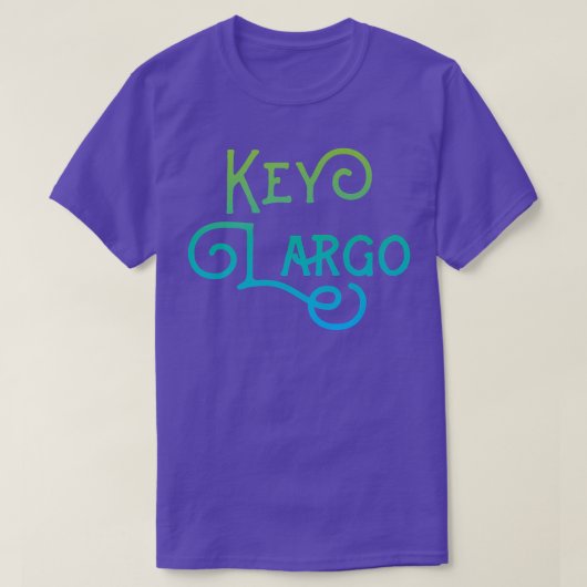 Key Largo Florida Typographic Design  T-shirt (Design voorkant)