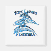 Key Largo Florida Vacation Tribal Dolphins Magneet (Voorkant)