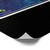 Key Largo Florida van Space Satellite Map Poster (Hoek)