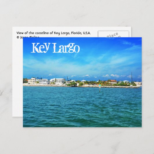 Key Largo, Florida, VS Briefkaart (Voorkant / Achterkant)