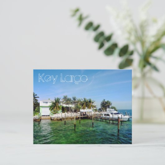 Key Largo, Florida, VS Briefkaart (Staand voorkant)
