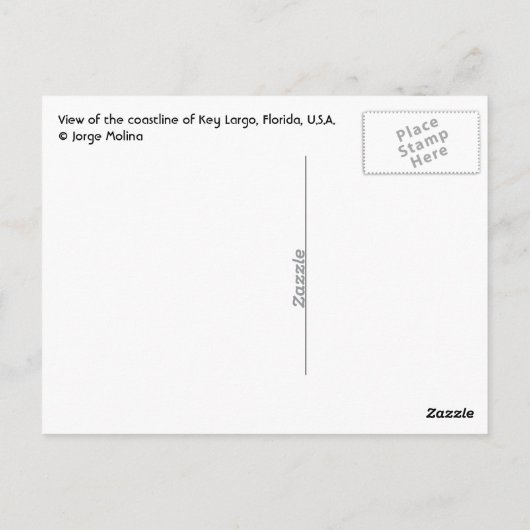 Key Largo, Florida, VS Briefkaart (Achterkant)