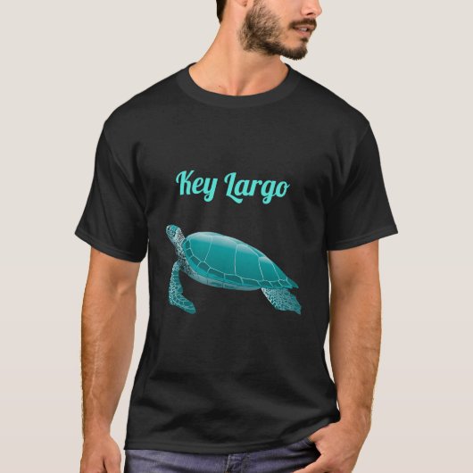 Key Largo Florida Zee Turtle Souvenir Shirt (Voorkant)