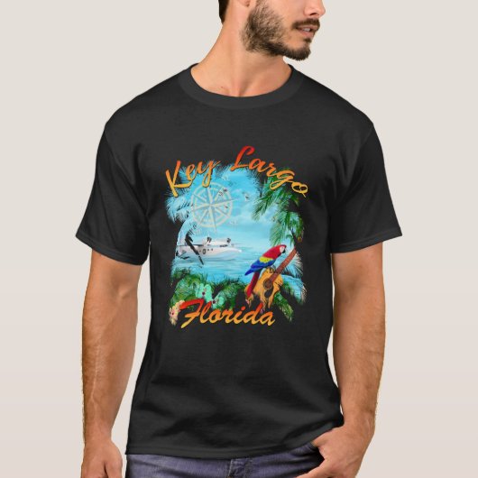 Key Largo Island Muziek T-shirt (Voorkant)