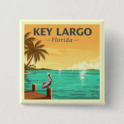  Key Largo Nederland Vierkante Button 5,1 Cm (Voorkant)