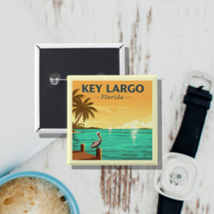  Key Largo Nederland Vierkante Button 5,1 Cm