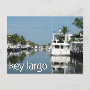 Key Largo scène met boten Briefkaart