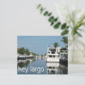 Key Largo scène met boten Briefkaart (Staand voorkant)