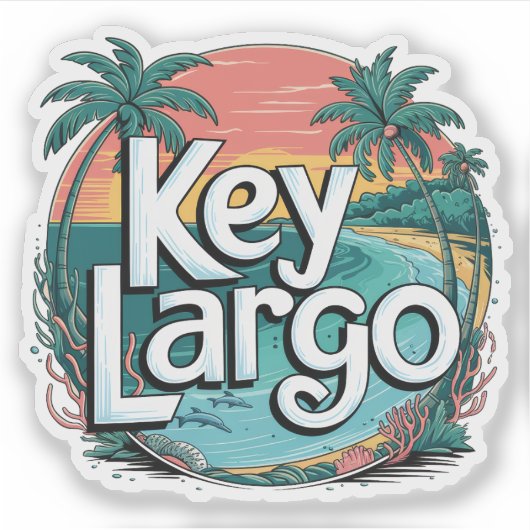 Key Largo Sticker (Voorkant)