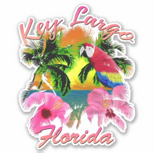 Key Largo Trop Rock Music Sticker (Voorkant)