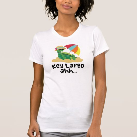Key Largo (Turtle on Beach) T-shirt (Voorkant)