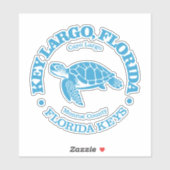 Key Largo (zeeen schildpad) Sticker (Vel)