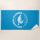 Key Largo (zeeen schildpad) Strandlaken (Voorkant)