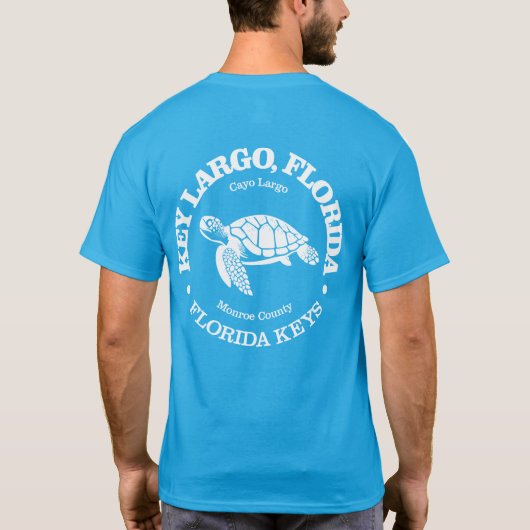 Key Largo (zeeen schildpad) T-shirt (Achterkant)