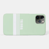 Key Lime Groen moderne preppy klassieke strepen Case-Mate iPhone Case (Achterkant (horizontaal))