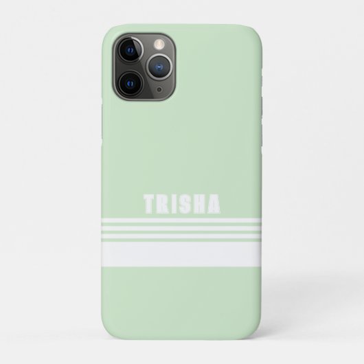 Key Lime Groen moderne preppy klassieke strepen Case-Mate iPhone Case (Achterkant)