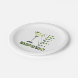 Key Lime Pie Martini Cocktail Recept Kunst Papieren Bordje