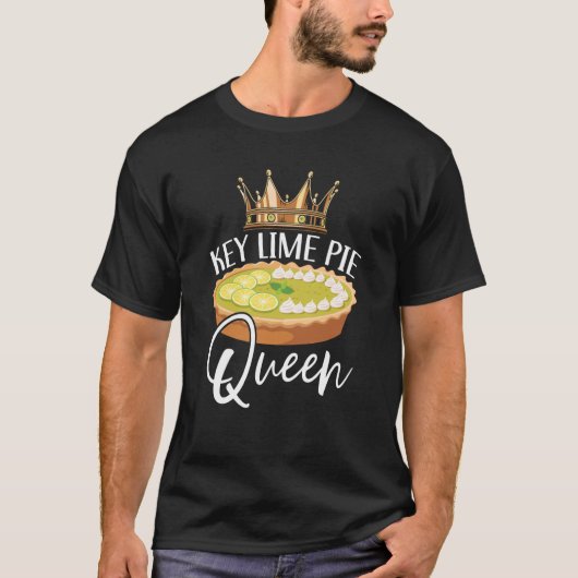 Key Lime Pie Queen Florida Dessert Key Lime Pie Ba T-shirt (Voorkant)