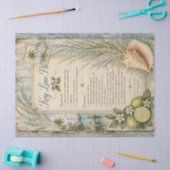 Key Lime Pie Recept Decoupage Papier Vintage Citru (Craft)