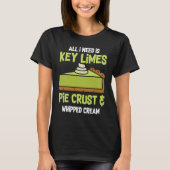 Key Limes Pie Crust and Whipped Cream T-shirt (Voorkant)