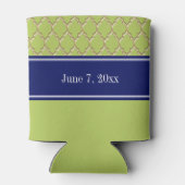 Key Limoen Gold Marokkaans #4 CB Navy Naam Huwelij Blikjeskoeler (Achterkant)