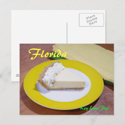 Key Limoen Pie Briefkaart (Voorkant / Achterkant)