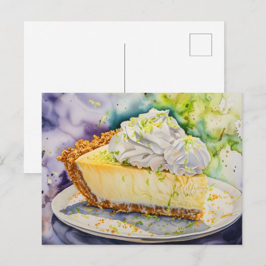 Key Limoen Pie Briefkaart (Voorkant / Achterkant)