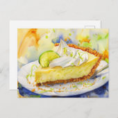 Key Limoen Pie Briefkaart (Voorkant / Achterkant)