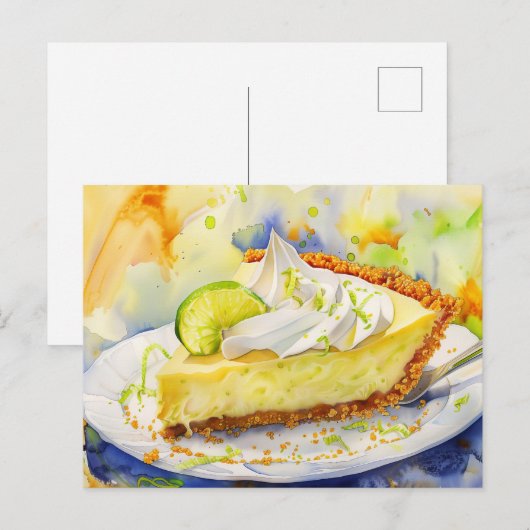 Key Limoen Pie Briefkaart (Voorkant / Achterkant)