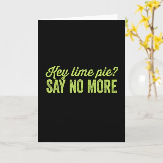 Key Limoen Pie Kaart (Gele Bloem)
