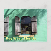 Key Limoen Pie Key West Florida Window Briefkaart  (Voorkant)