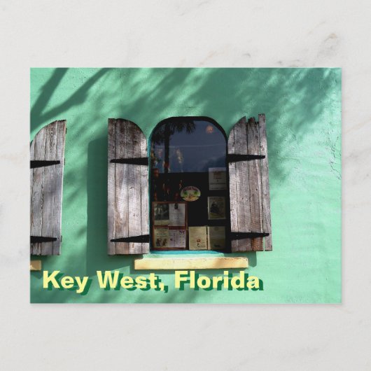 Key Limoen Pie Key West Florida Window Briefkaart  (Voorkant)