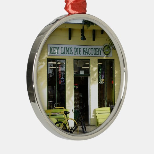 Key Limoen Pie Metalen Ornament (Rechts)