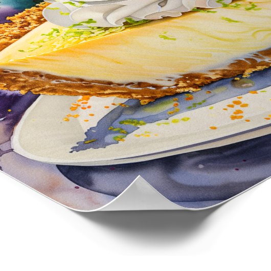 Key Limoen Pie Poster (Hoek)