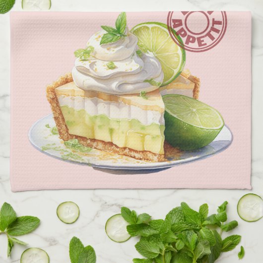 Key Limoen Pie Recipe Theedoek (Gevouwen)