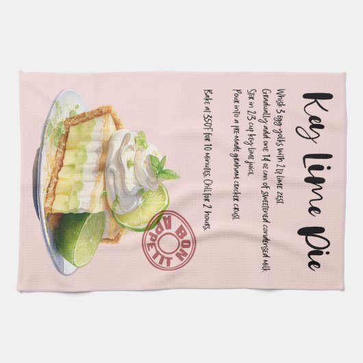 Key Limoen Pie Recipe Theedoek (Horizontaal)