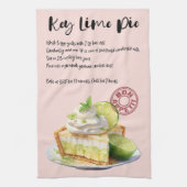 Key Limoen Pie Recipe Theedoek (Verticaal)