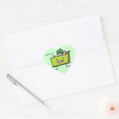 Key Limoen Pie sour lemon tart dessert slice graha Hart Sticker (Envelop)