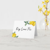 Key limoen Pie-teken Kaart (Gele Bloem)