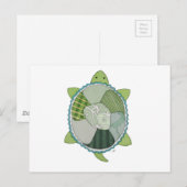 Key Limoen Turtle Briefkaart (Voorkant / Achterkant)