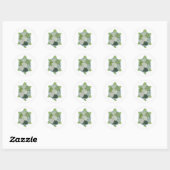 Key Limoen Turtle Classic Round Sticker (Vel)