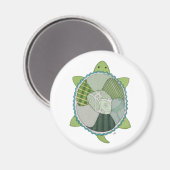 Key Limoen Turtle Magnet (Voorkant / Achterkant)
